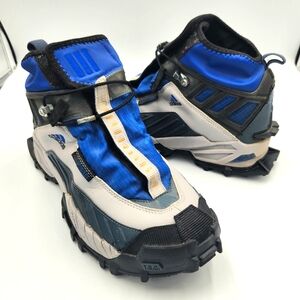 Adidas Adiprene Mountaineering Boots Men 6.5 Womens 7.5 Blue Grey Alledo Quattro